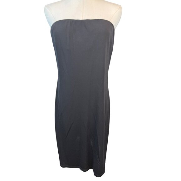 2/$30 Boston Proper Medium Black Strapless Mini Dress - Picture 1 of 12